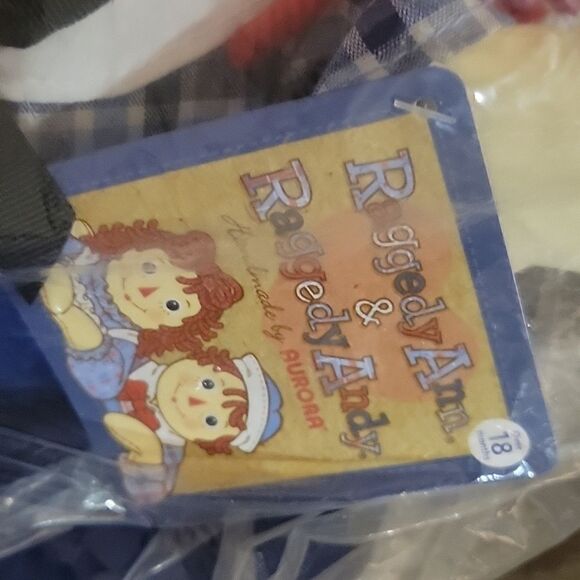 Raggedy Andy Classic Doll 16" Handmade By Aurora Plush NEW WITH TAGS - Picture 3 of 5